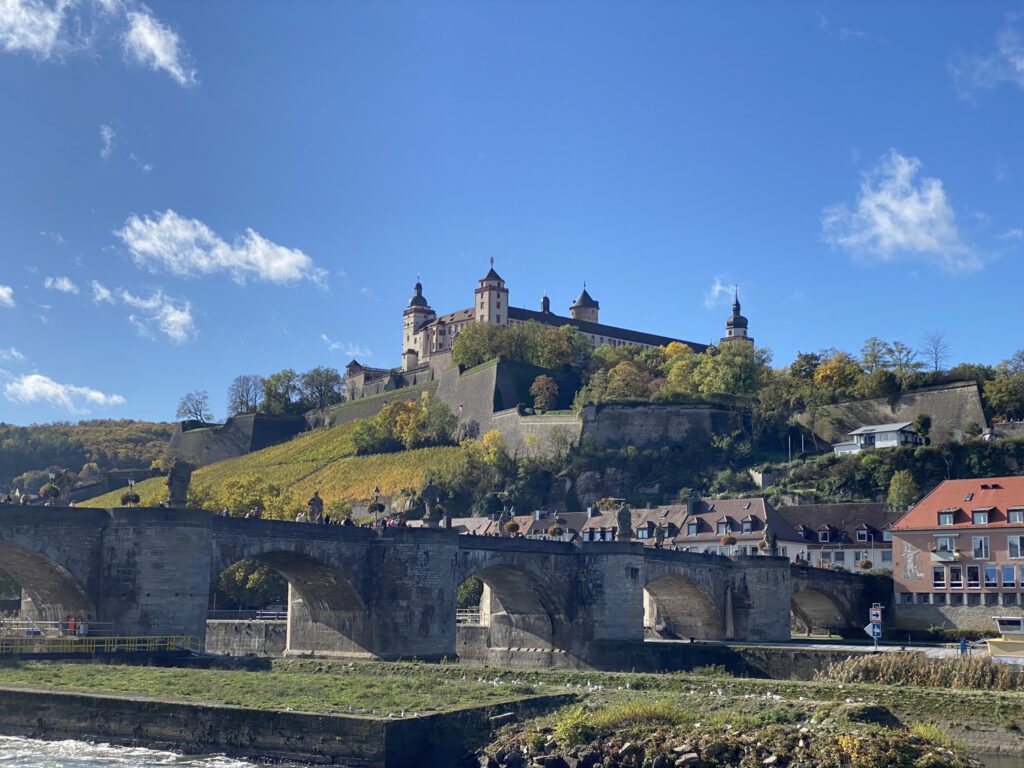 Würzburg Alte Brücke Festung Marienberg